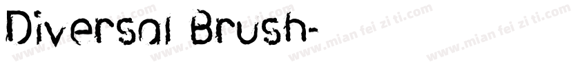 Diversal Brush字体转换